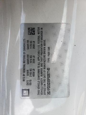 Photo 10 from auction – 2015 CHEVROLET CAMARO LT with VIN 2G1FD3D35F9267145