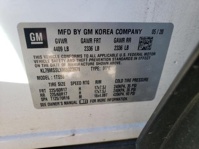 Photo 10 from auction – 2021 CHEVROLET TRAILBLAZE with VIN KL79MSSLXMB023971