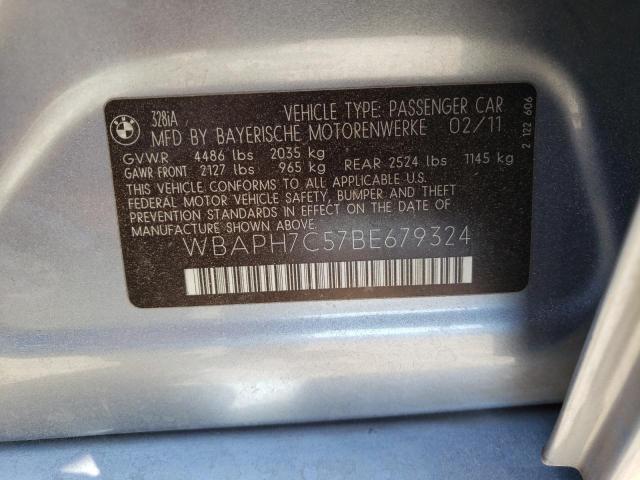 Photo 10 from auction – 2011 BMW 328 I with VIN WBAPH7C57BE679324