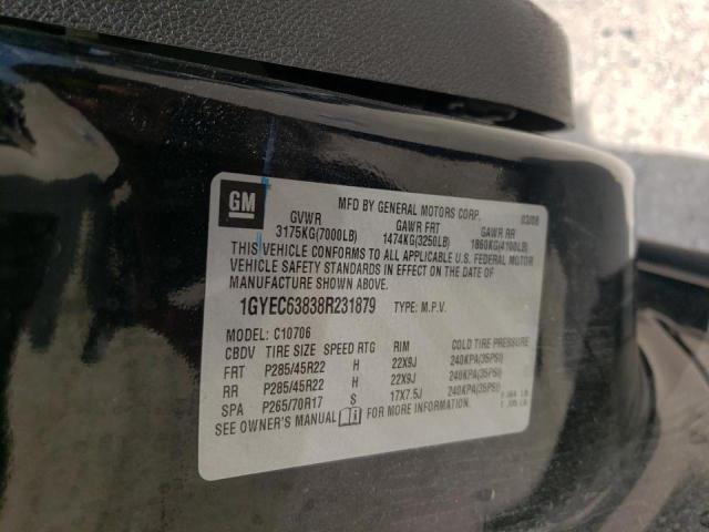 Photo 10 from auction – 2008 CADILLAC ESCALADE L with VIN 1GYEC63838R231879
