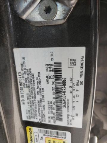 Photo 10 from auction – 2015 FORD FUSION TIT with VIN 3FA6P0D94FR240861