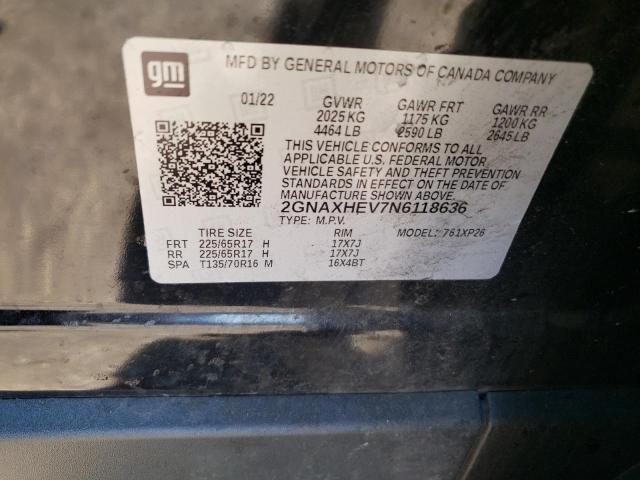Photo 10 from auction – 2022 CHEVROLET EQUINOX LS with VIN 2GNAXHEV7N6118636