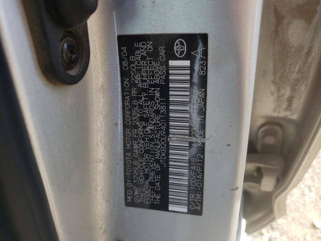 Photo 10 from auction – 2004 TOYOTA PRIUS with VIN JTDKB20U940113811
