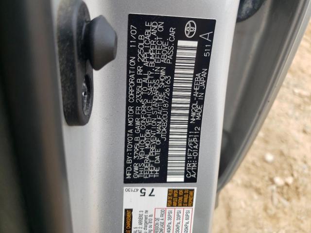 Photo 10 from auction – 2008 TOYOTA PRIUS with VIN JTDKB20U187726163