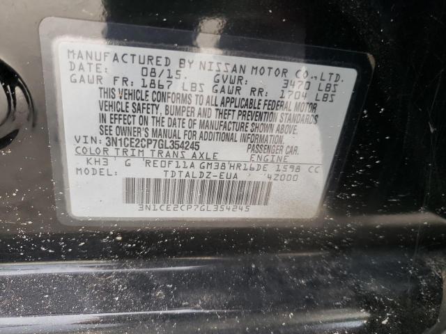 Photo 10 from auction – 2016 NISSAN VERSA NOTE with VIN 3N1CE2CP7GL354245