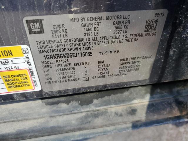 Photo 10 from auction – 2014 CHEVROLET TRAVERSE L with VIN 1GNKRGKD6EJ176065