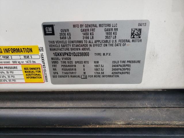 Photo 10 from auction – 2013 GMC ACADIA SLE with VIN 1GKKVPKD1DJ238060
