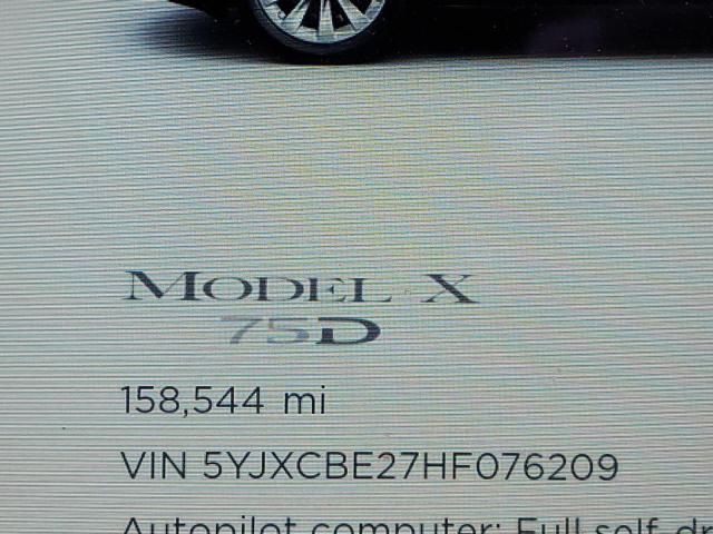 Photo 8 from auction – 2017 TESLA MODEL X with VIN 5YJXCBE27HF076209