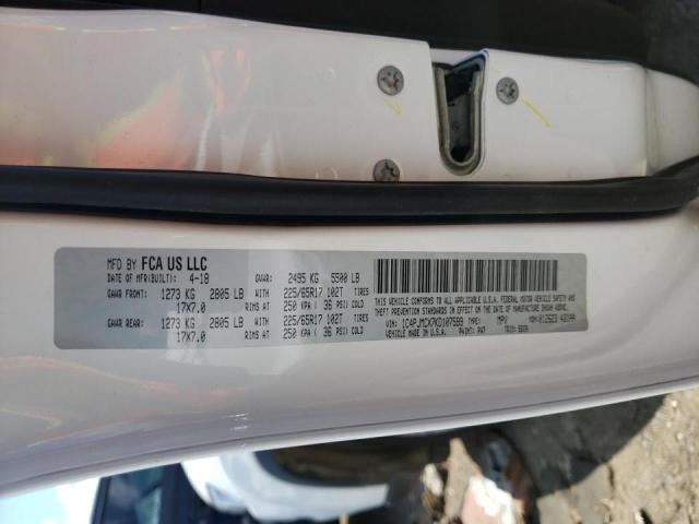 Photo 10 from auction – 2019 JEEP CHEROKEE L with VIN 1C4PJMCX7KD107599