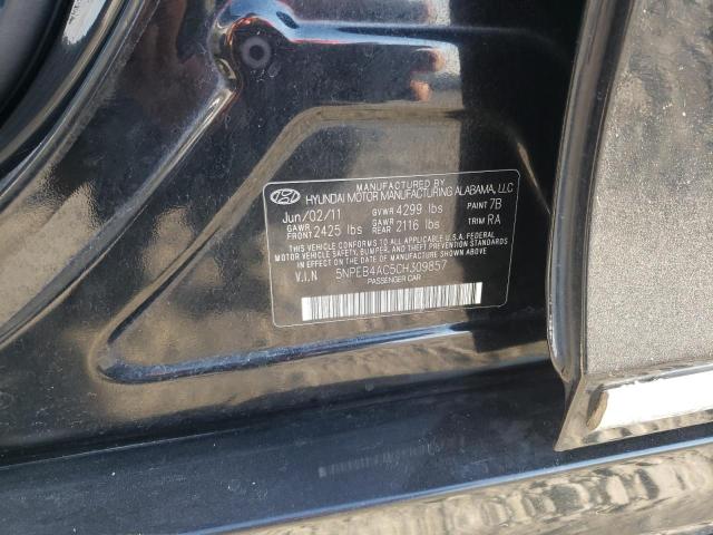 Photo 10 from auction – 2012 HYUNDAI SONATA GLS with VIN 5NPEB4AC5CH309857