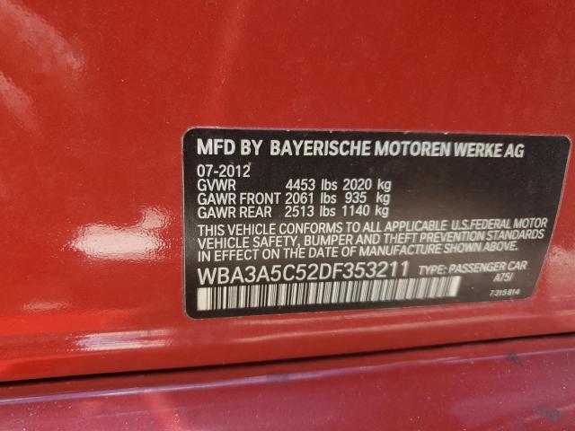 Photo 10 from auction – 2013 BMW 328 I with VIN WBA3A5C52DF353211
