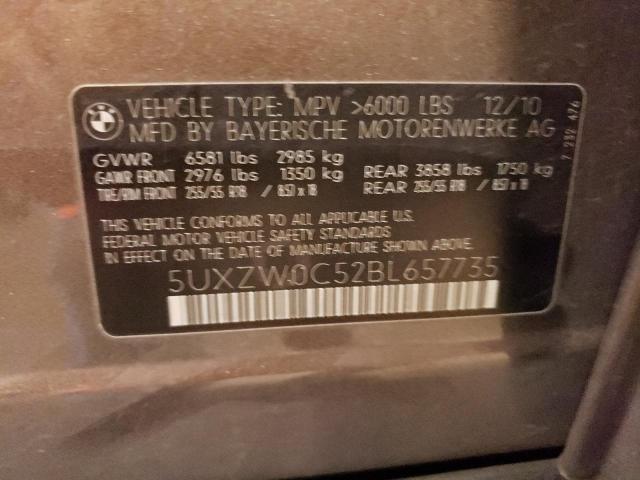Photo 10 from auction – 2011 BMW X5 XDRIVE3 with VIN 5UXZW0C52BL657735