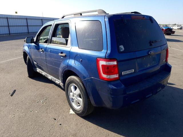 Photo 3 from auction – 2008 FORD ESCAPE XLT with VIN 1FMCU93118KD56530