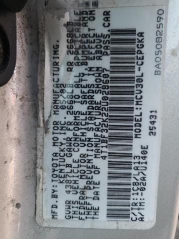 Photo 10 from auction – 2002 TOYOTA CAMRY LE with VIN 4T1BF32K22U028607