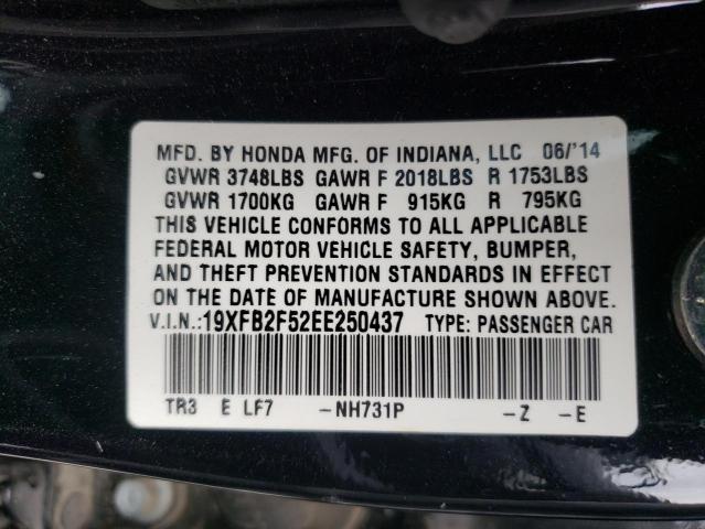 Photo 10 from auction – 2014 HONDA CIVIC LX with VIN 19XFB2F52EE250437