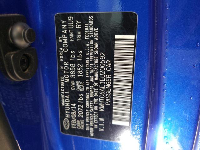 Photo 10 from auction – 2014 HYUNDAI VELOSTER T with VIN KMHTC6AE1EU200592