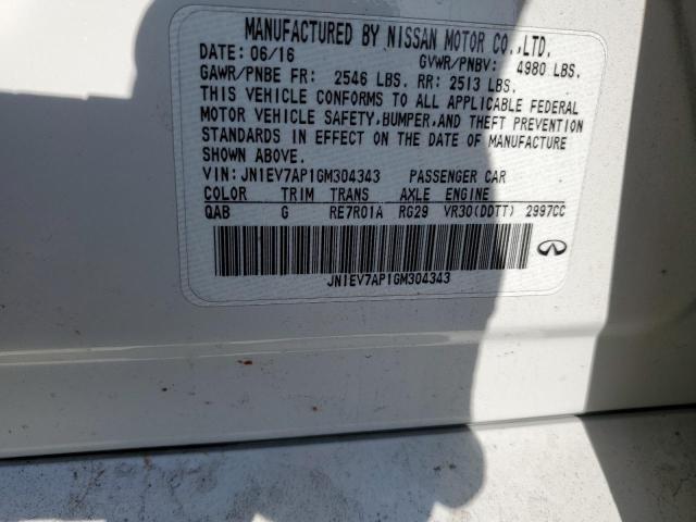 Photo 10 from auction – 2016 INFINITI Q50 PREMIU with VIN JN1EV7AP1GM304343