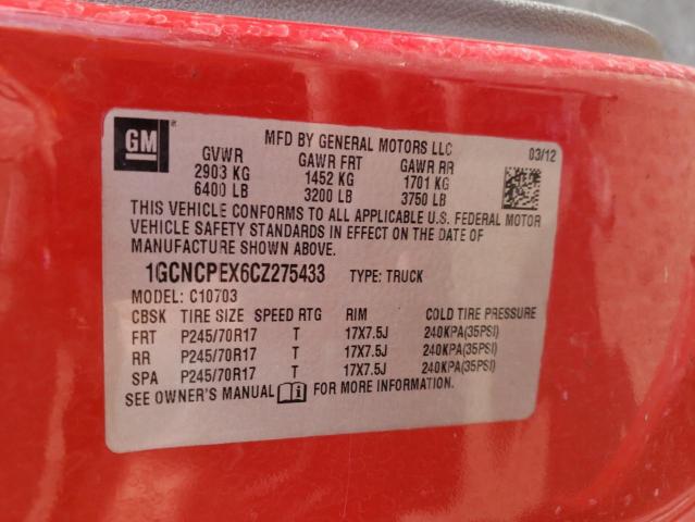 Photo 10 from auction – 2012 CHEVROLET silverado with VIN 1GCNCPEX6CZ275433