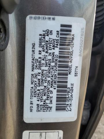 Photo 10 from auction – 2002 TOYOTA CAMRY with VIN 4T1BE32K72U580610
