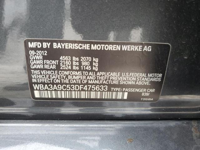 Photo 10 from auction – 2013 BMW 335 I with VIN WBA3A9C53DF475633