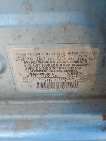 Photo 10 from auction – 2015 NISSAN VERSA with VIN 3N1CE2CP1FL355762