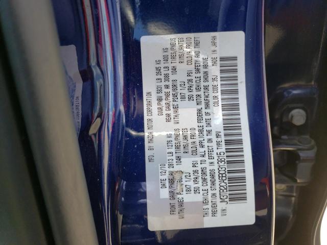 Photo 10 from auction – 2011 MAZDA CX-9 with VIN JM3TB2CA6B0313815