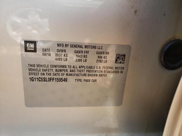 Photo 10 from auction – 2015 CHEVROLET MALIBU 1LT with VIN 1G11C5SL0FF159549