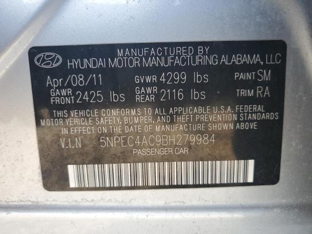 Photo 10 from auction – 2011 HYUNDAI SONATA SE with VIN 5NPEC4AC9BH279984