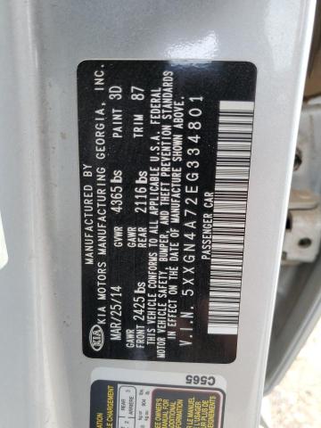 Photo 10 from auction – 2014 KIA OPTIMA EX with VIN 5XXGN4A72EG334801