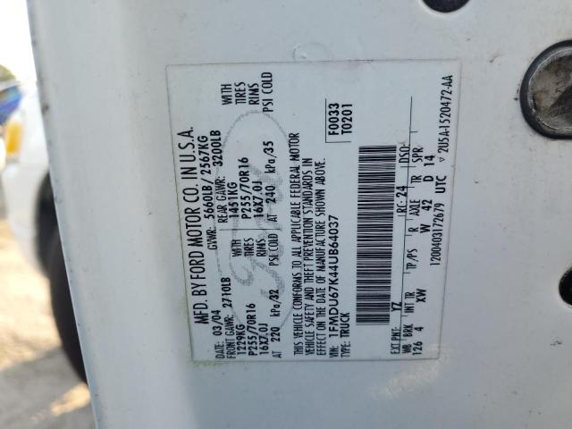 Photo 10 from auction – 2004 FORD EXPLORER S with VIN 1FMDU67K44UB64037
