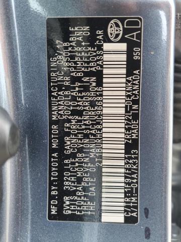 Photo 10 from auction – 2018 TOYOTA COROLLA L with VIN 2T1BURHE8JC966816