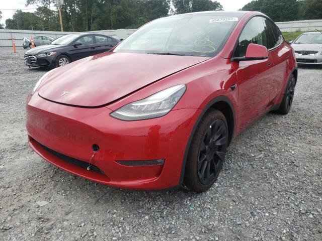 Photo 2 from auction – 2021 TESLA MODEL Y with VIN 5YJYGDED2MF105194