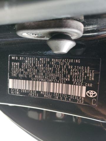 Photo 10 from auction – 2021 TOYOTA COROLLA LE with VIN 5YFEPMAEXMP174351