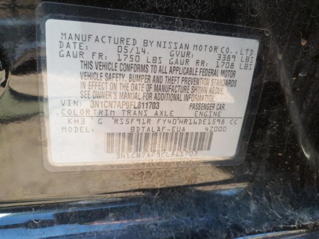 Photo 10 from auction – 2015 NISSAN VERSA S with VIN 3N1CN7AP9FL811703