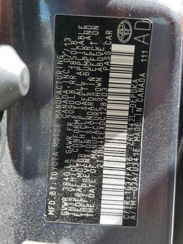 Photo 10 from auction – 2013 TOYOTA COROLLA BA with VIN 2T1BU4EEXDC128203