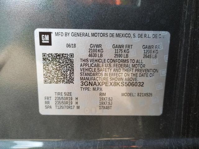 Photo 10 from auction – 2019 CHEVROLET EQUINOX PR with VIN 3GNAXPEX8KS506032