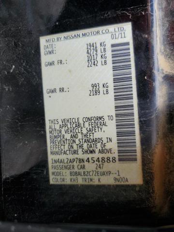 Photo 10 from auction – 2011 NISSAN ALTIMA BAS with VIN 1N4AL2AP7BN454888