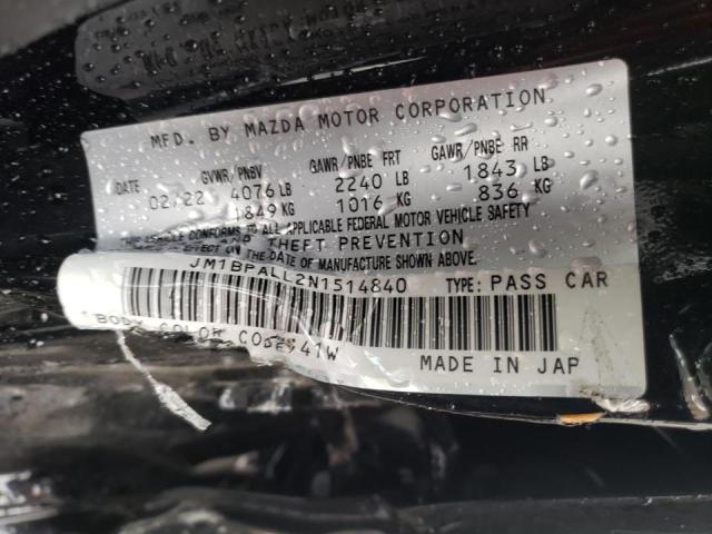 Photo 10 from auction – 2022 MAZDA 3 PREFERRE with VIN JM1BPALL2N1514840