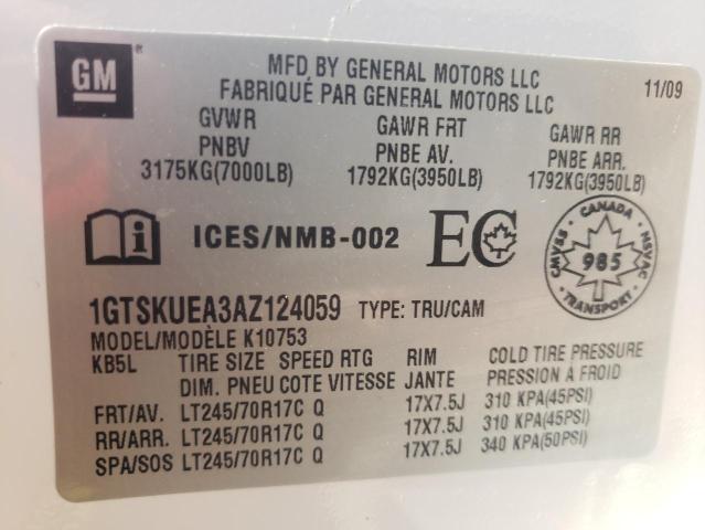 Photo 10 from auction – 2010 GMC SIERRA K15 with VIN 1GTSKUEA3AZ124059