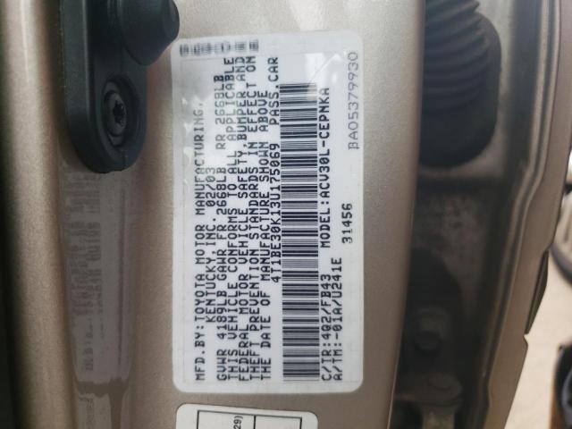 Photo 10 from auction – 2003 TOYOTA CAMRY LE with VIN 4T1BE30K13U175069