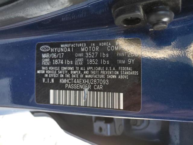 Photo 10 from auction – 2017 HYUNDAI ACCENT SE with VIN KMHCT4AEXHU287093
