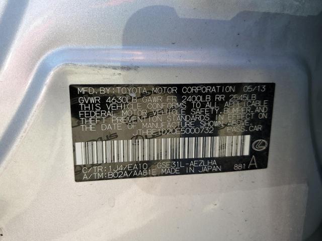 Photo 10 from auction – 2014 LEXUS IS 350 with VIN JTHBE1D20E5000732