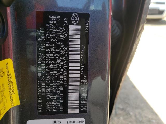 Foto 10 de la subasta – 2011 TOYOTA CAMRY BASE con VIN 4T4BF3EK1BR204256