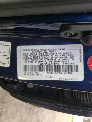 Photo 10 from auction – 2002 TOYOTA CAMRY LE with VIN 4T1BE32KX2U506002