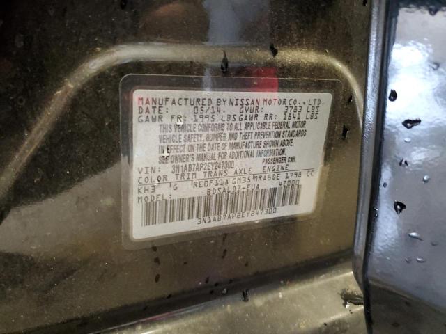 Photo 10 from auction – 2014 NISSAN SENTRA S with VIN 3N1AB7AP2EY247300