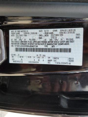 Photo 10 from auction – 2013 FORD ESCAPE SE with VIN 1FMCU0GX0DUB40726