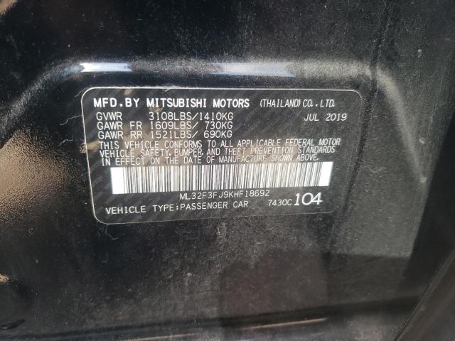 Photo 10 from auction – 2019 MITSUBISHI MIRAGE G4 with VIN ML32F3FJ9KHF18692