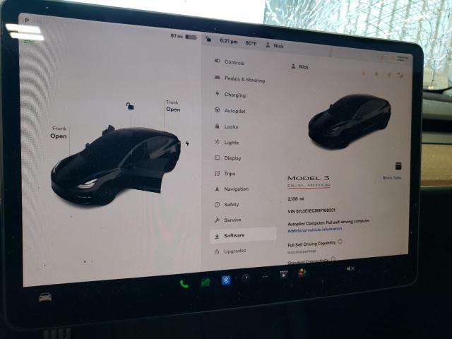 Photo 8 from auction – 2022 TESLA MODEL 3 with VIN 5YJ3E1EC5NF168331