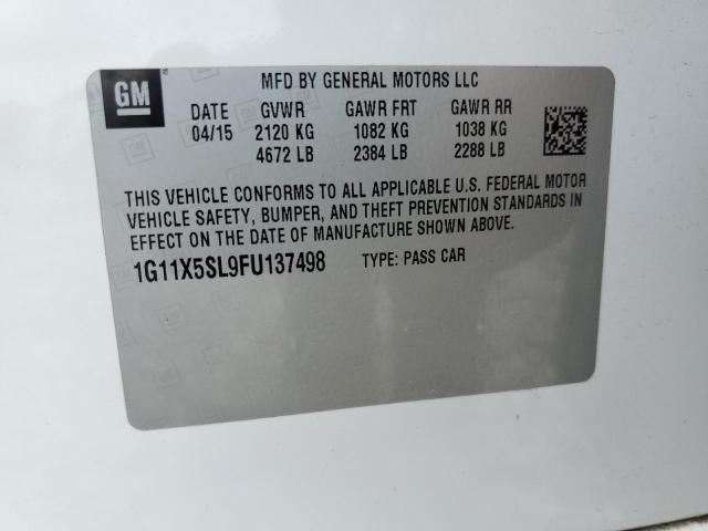 Photo 10 from auction – 2015 CHEVROLET IMPALA LS with VIN 1G11X5SL9FU137498