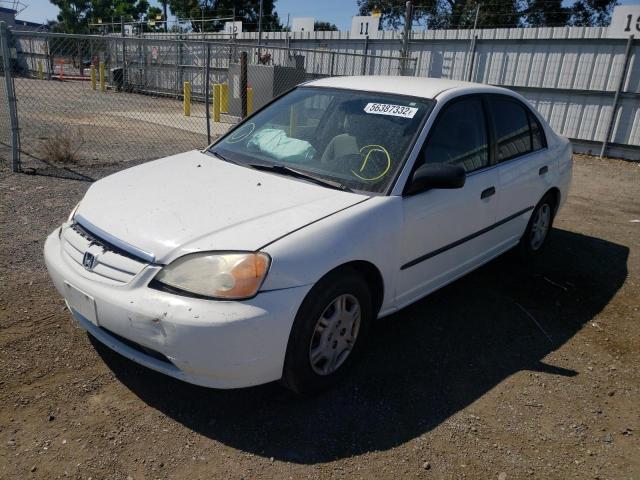 Photo 2 from auction – 2001 HONDA CIVIC DX with VIN 1HGES16271L019984